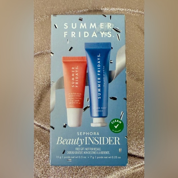 Summer Fridays lip butter balm and jet lag mask Sephora beauty insider set. 💕 - Picture 2 of 4